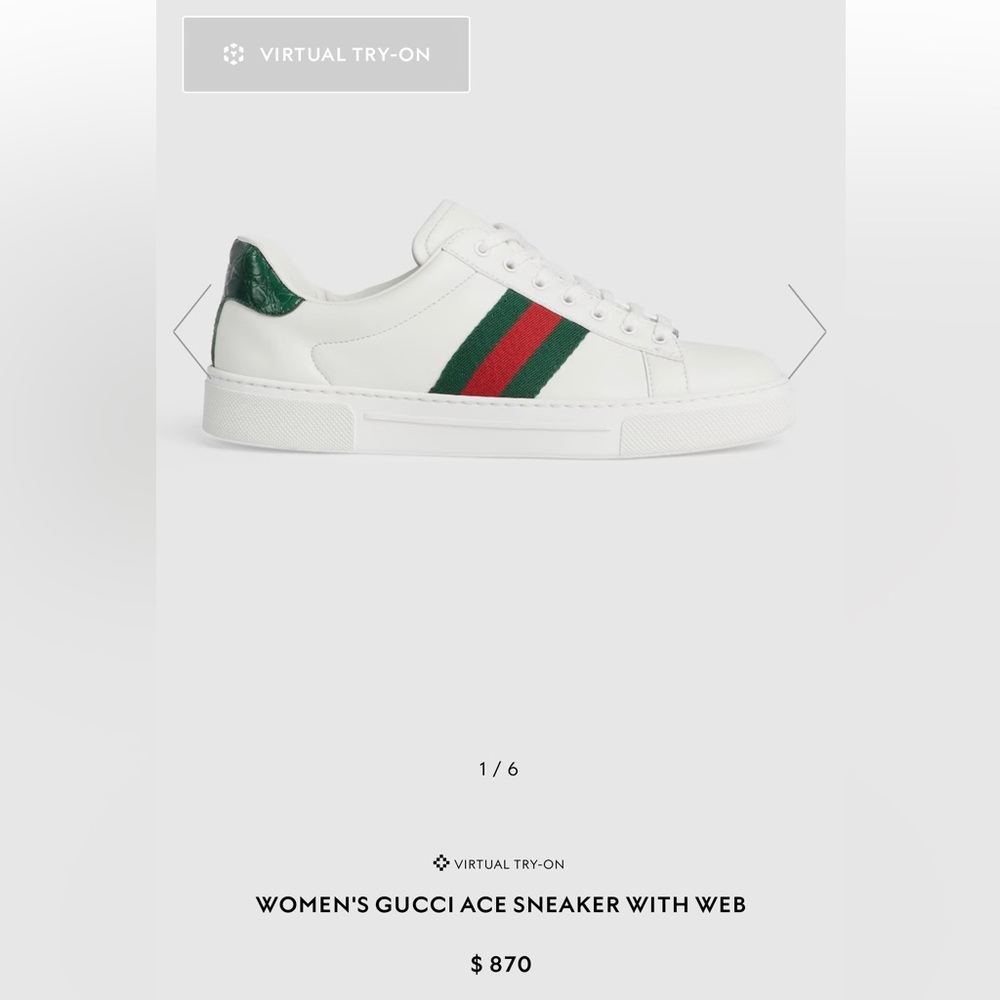 GUCCI WHITE SNEAKERS!!